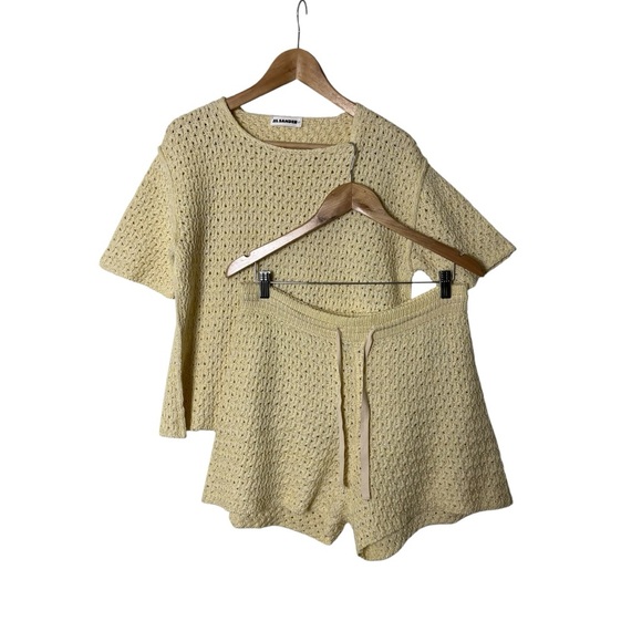 Jil Sander Crocheted Crochet Top & Shorts Set Cotton 30 34 - Picture 5 of 16